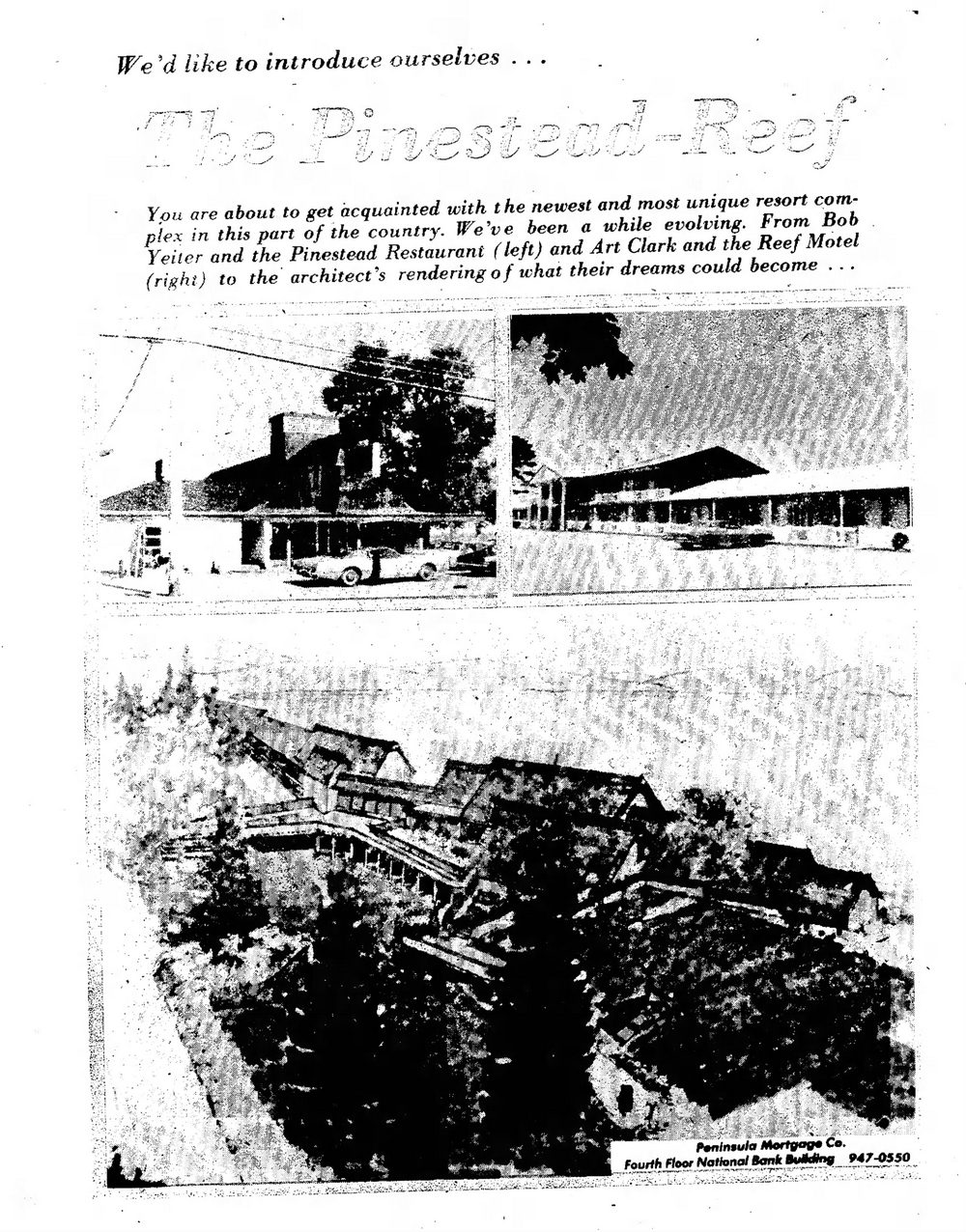 Pinestead Reef Resort (Reef Motel) - 1977 Announcement (newer photo)